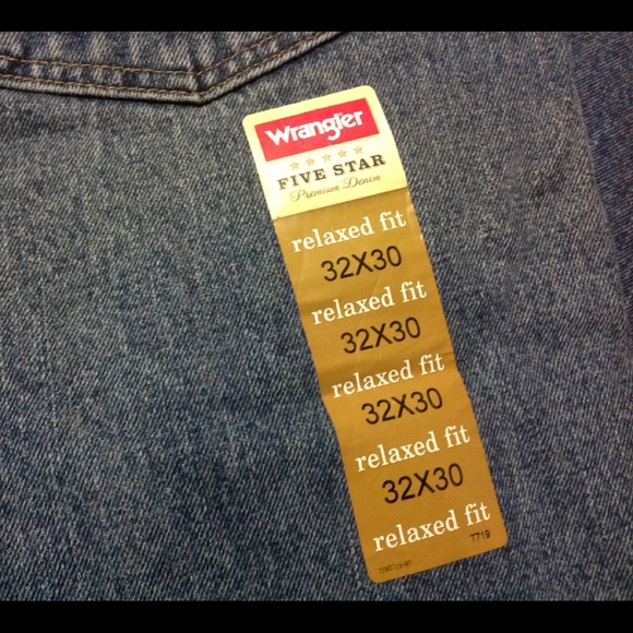 New Wrangler 5 Star Relaxed Fit U Shape 32x 30.NWT - Picture 3 of 6